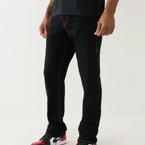 نسائي هاراجوكو ريترو ساق واسعة التطريز كاجوال هيب هوب شارع القوطي أنيق عالي الخصر جينز تطريز عارضة هيب هوب شارع قوطي أنيق 2000 2024 أعلى 8 مبيعات السراويل الهيب هوب 2000 - No2