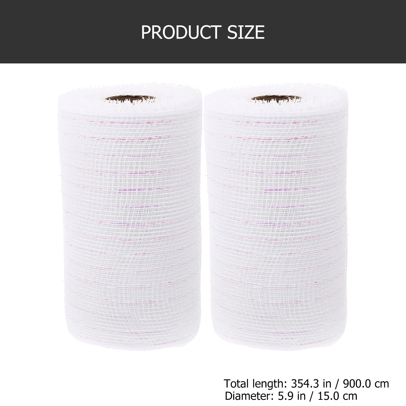 

2 Rolls Packaging Gifts Decorative Mesh Ribbons for DIY Crafts Gift Wrapping Ribbon Festive Flower Christmas Elegant Simple Bow