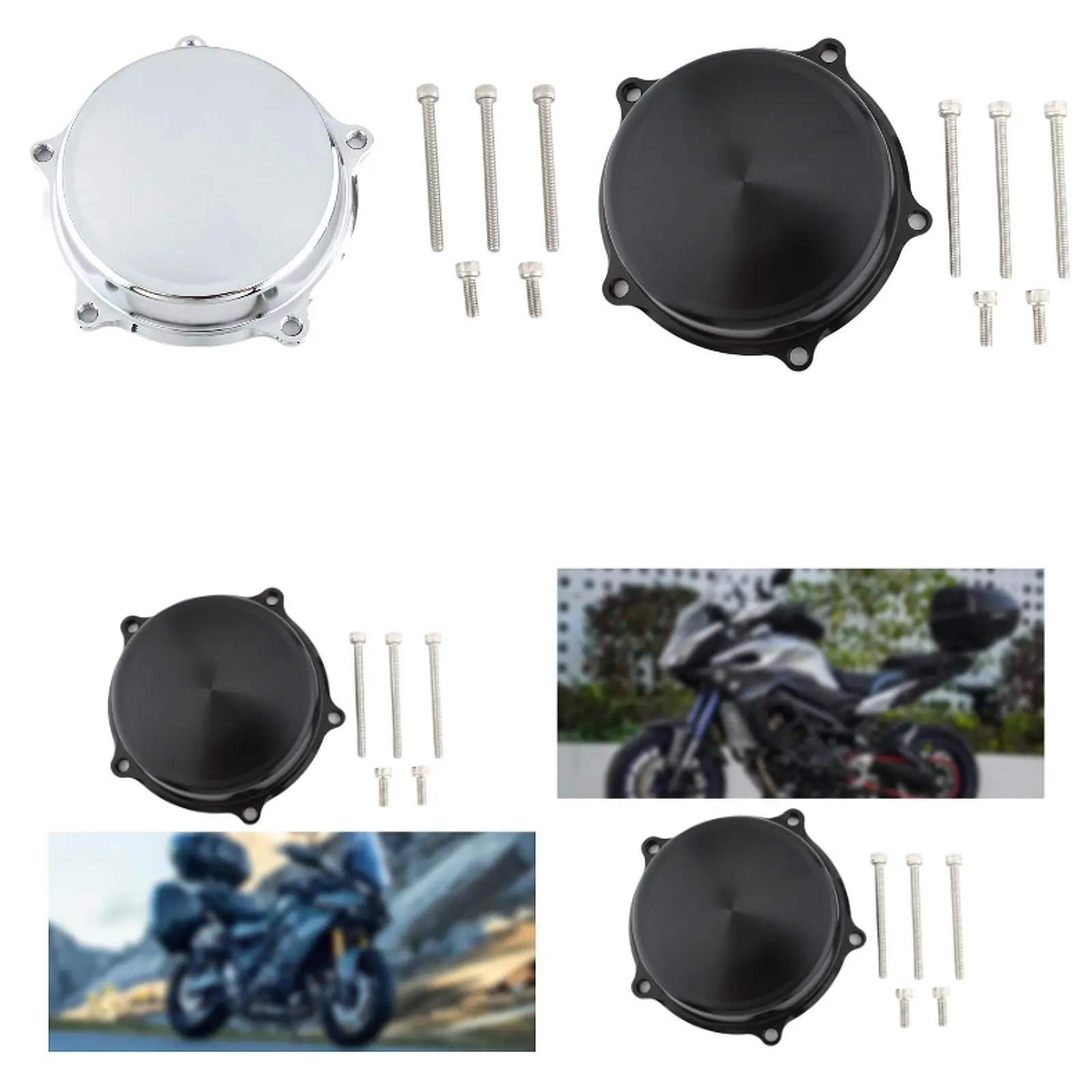 Aluminum Alloy Water Pump Cover Kit High Performance Motorcycle Parts Wear Resistant Replacement for Yamaha Vmax