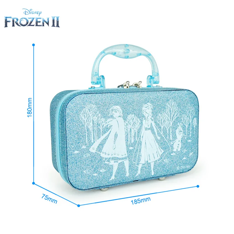 Disney girls Frozen Anna Elsa Makeup Toys Children\'s Cosmetic Bag Makeup Box Set Portable  Birthday Gifts