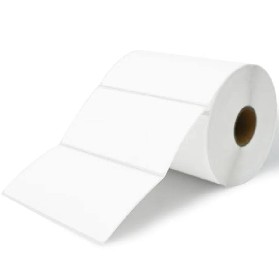

Essential 4"X2" Direct Thermal Barcode Labels, Shipping Labels, 750 Labels of Roll, Compatible with Zebra Printers 1 Roll-750 L