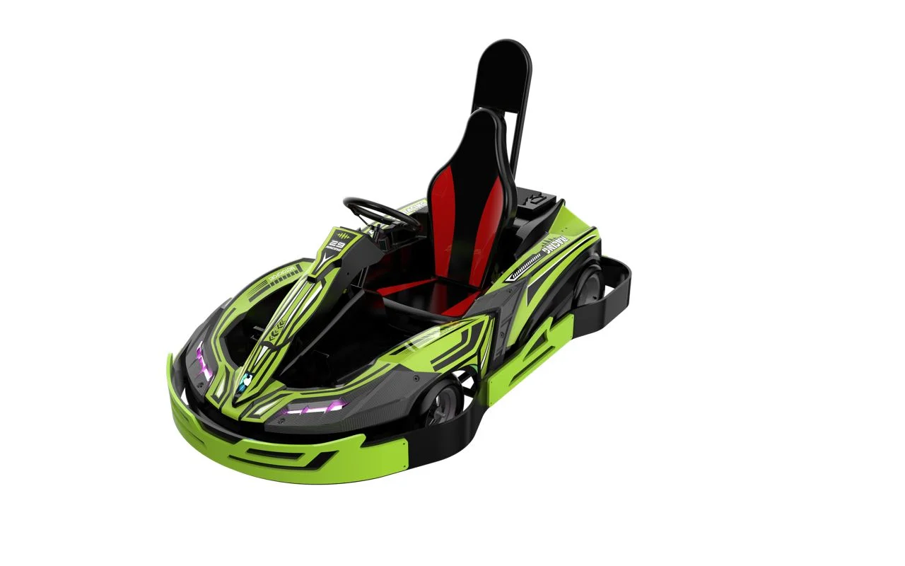 Customized 45KM/H Green Go Kart Adjustable Quarter Go Electric Karting Entertainment 48v 1000w Mid-Mounted Differential Outdoor