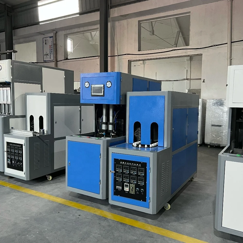 1000BPH Plastic Blaasmachine Huisdier Fles Maken Mold Machine Prijs Handmatige Blower 2000ML Drinkwater Flessen Snelle Verzending