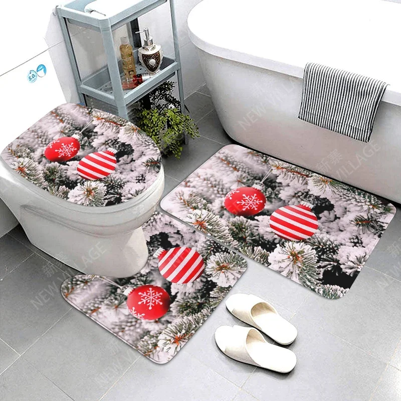 home bathroom floor mats Christmas animals Bath Foot mat modern bathroom accessories rug Toilet mat Bathtub anti-slip carpet