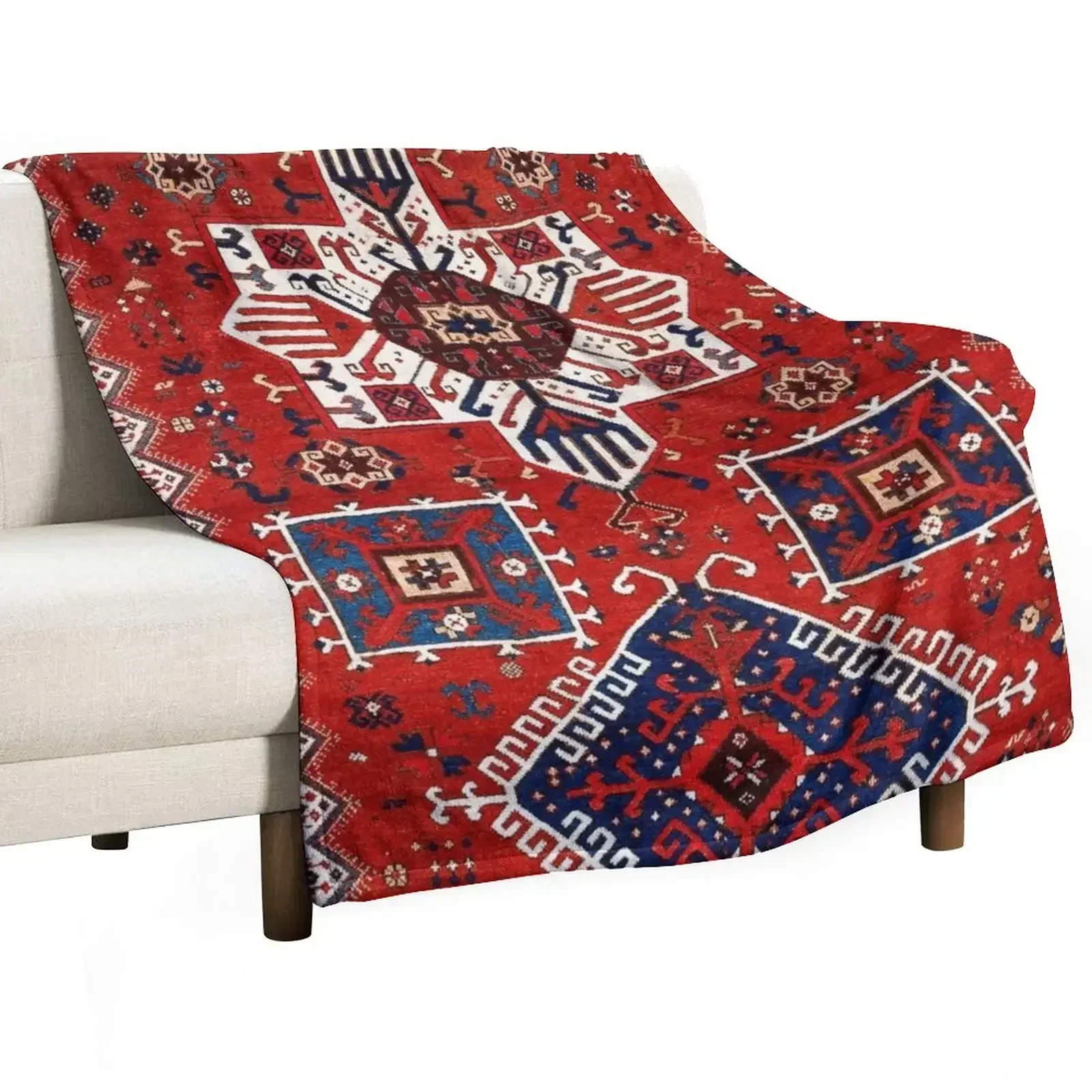 

Sivas Central Anatolian Rug Print Throw Blanket sofa bed Summer Blankets