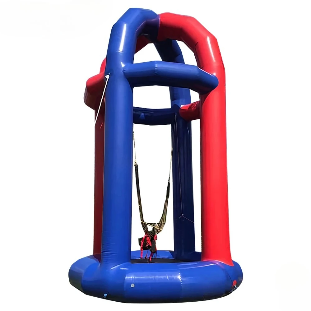 fast air shipping to door, Kids and Adults Inflatable Bungee Trampoline games, commercial inflatable Jumping bed Equipment