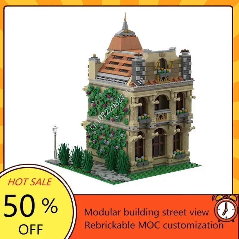 2380PCS Angepasst MOC Modulare Efeu Hof Street View Modell Benutzerdefinierte Puzzles Technologie DIY Pädagogisches Montage Geburtstag Geschenk