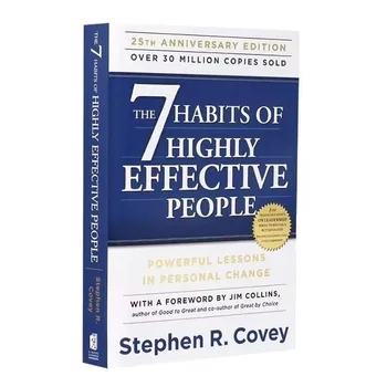 Les 7 habitudes de 402 personnes efficaces par Stephen R. Covey-Livre de lecture original en anglais, gestion professionnelle