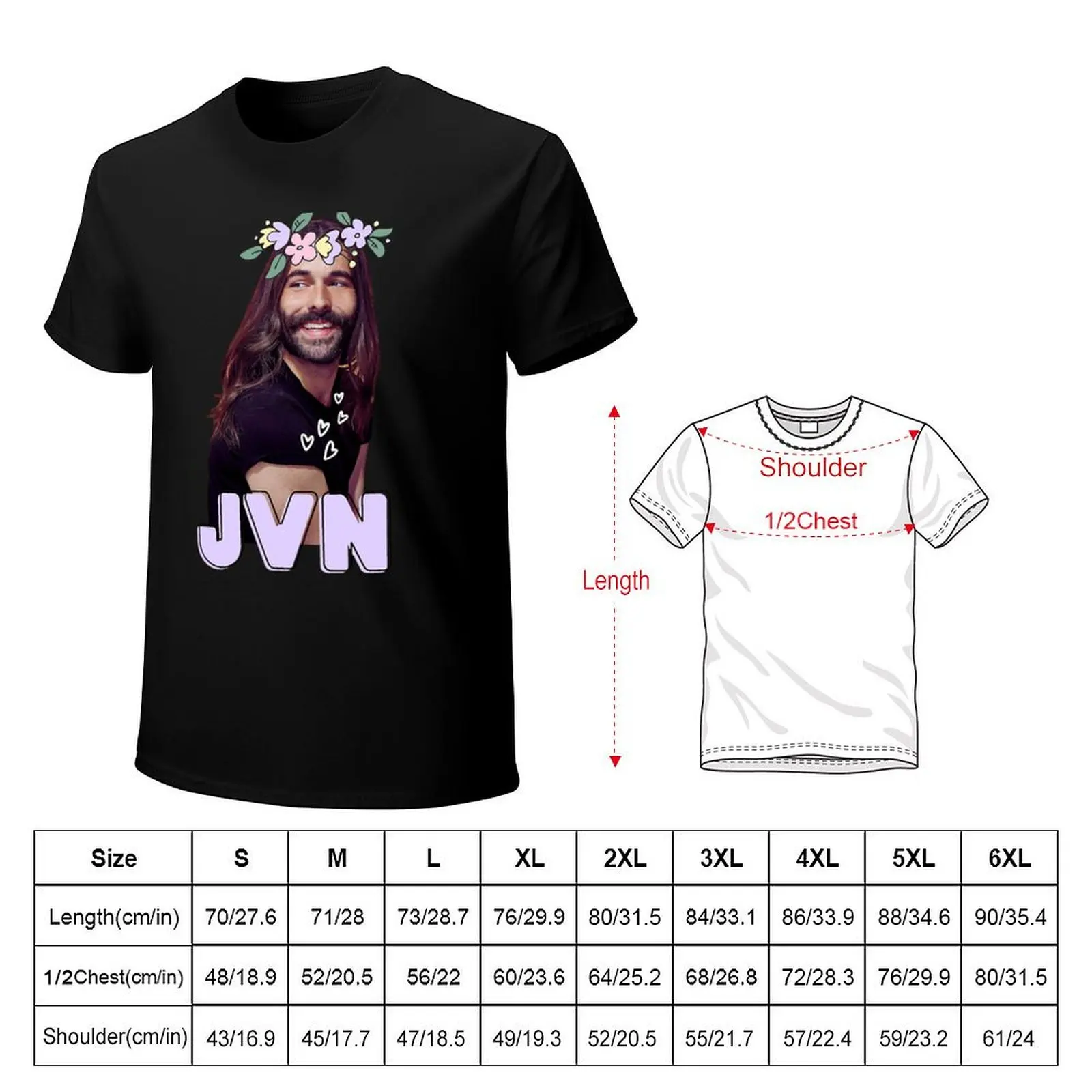 Jonathan Van Ness T-Shirt Relaxed Casual Short Sleeve Tee