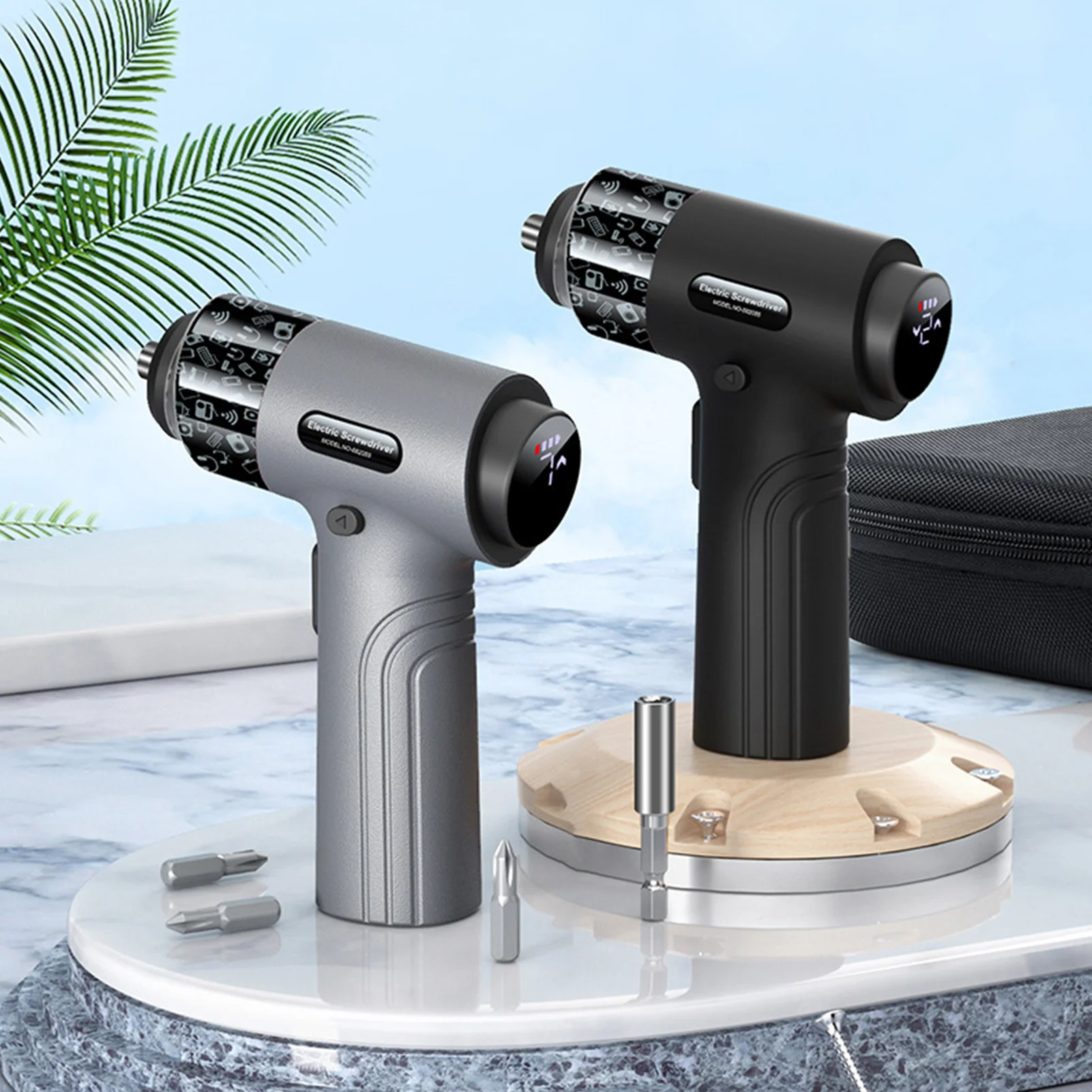 

Electric Screwdriver Sets 32in1 Cordless Screwdriver 7-speed Adjustable with LED Light Support Forward and Reverse Switch Touch