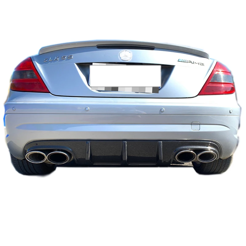 

For Benz 2005-2019 SLK Class R171 R172 Carbon Fiber Rear Bumper Lip Spoiler Diffuser Cover SLK200 SLK250 SLK300 SLK350 SLK55