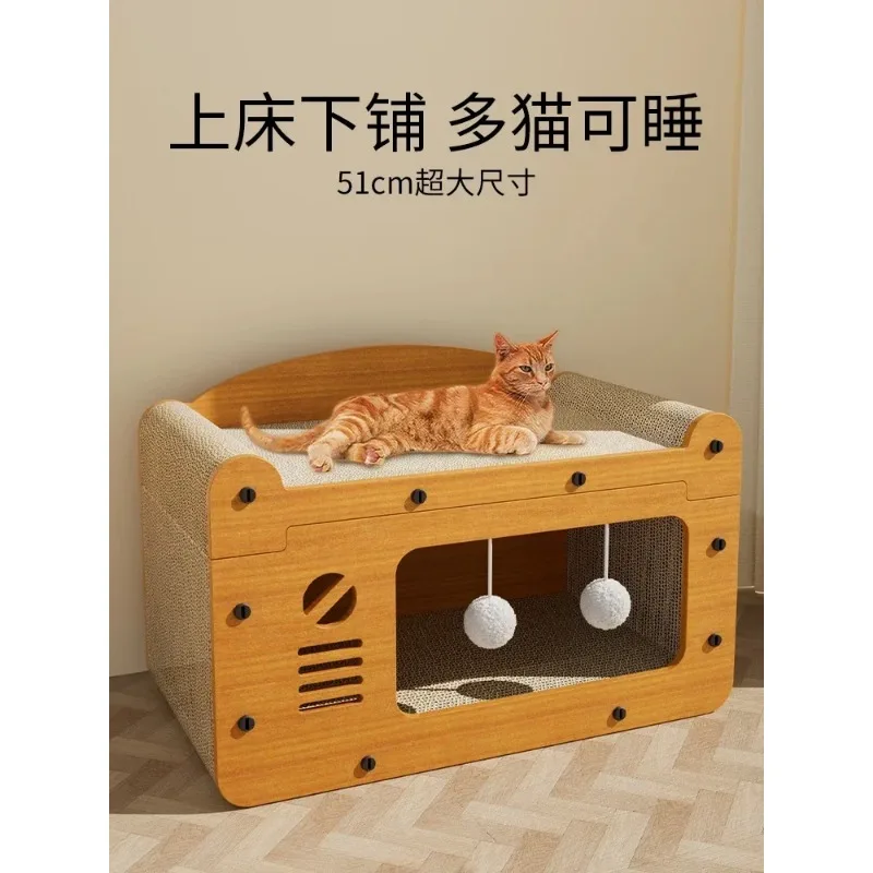 Scratching Board, Cat Litter, Integrated Wear-resistant, Scratch-resistant Cat, Toy Cat, Cat House, Cat House
