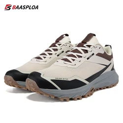 Baasploa Men's Hiking Shoes 2024 Outdoor Climbing Travel Lightweight Sneakers Male Casual Non-slip Wear-resistant Walking Shoes