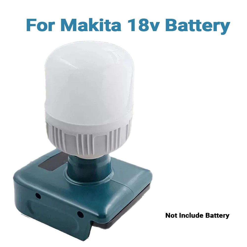 Für Makita 18V Li-Ionen-Akku Kabellose LED-Lampe Notfall-Flutlicht Campinglampe Kaltweißes Licht für Innen- und Außenbereich