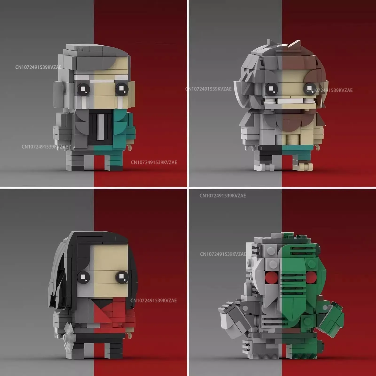 

MOC Классические фильмы «Оборотня ночью» Brickheadz Эльза Bloodstone & Man-Thing Строительные блоки Идеи Набор кирпичей Игрушки Рождественские подарки