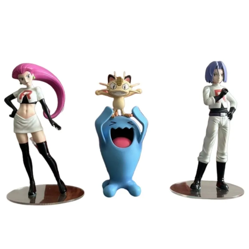 pokemon-team-rocket-model-wobbuffet-meowth-james-jessie-figure-set-animazione-giocattoli-per-bambini-regalo-di-compleanno-personaggio-bambola