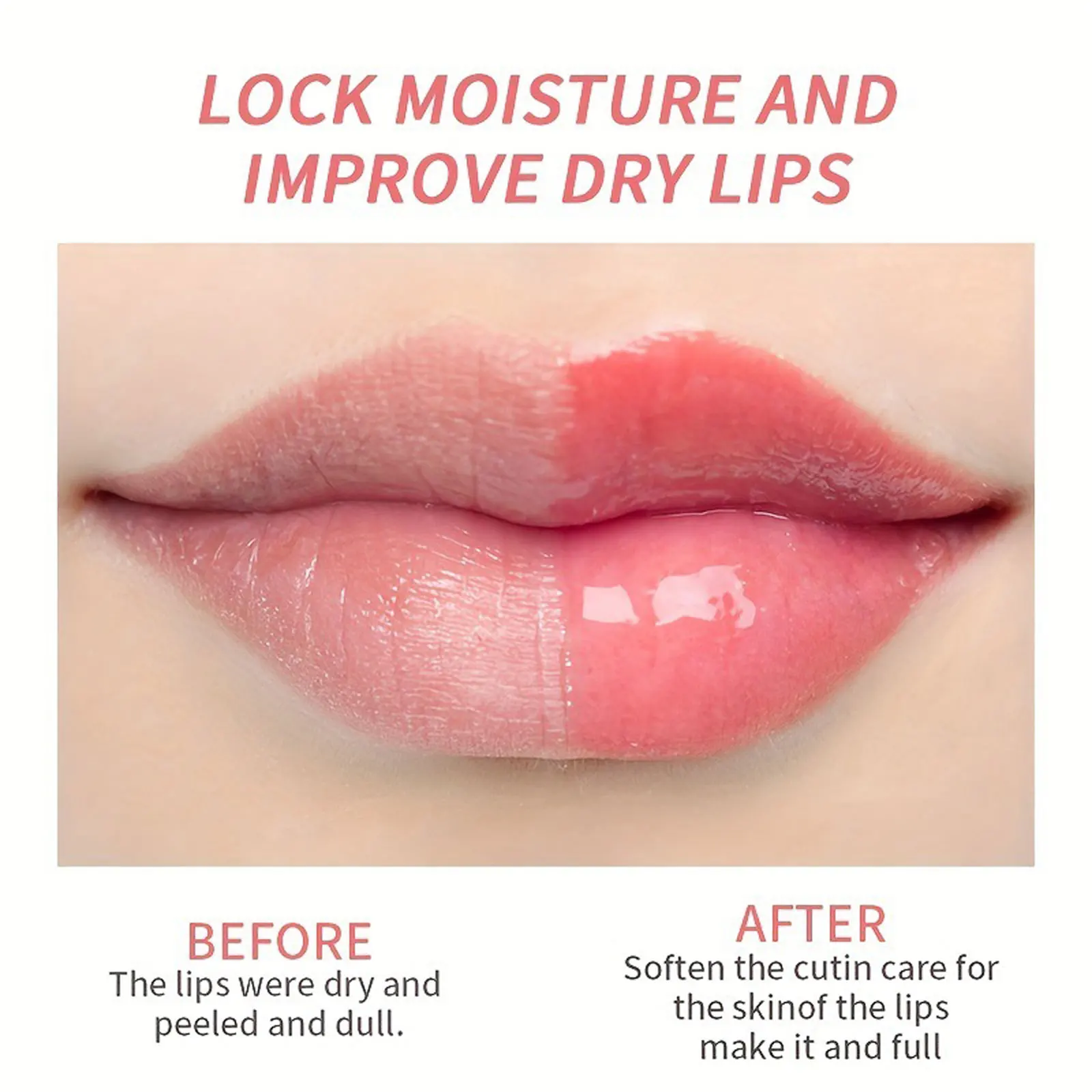 1PC Strawberry Flavor Lip Mask Lip Jelly Treatment Transparent Moisturizing Hydrating Sleep Lip Repair Lips Care Wholesale