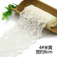 1Meter Elastic Lace Ribbon DIY Handmade Crafts Fabric White Black Red Pink Blue Purple Lace Trimming Home Garment Accessories 5