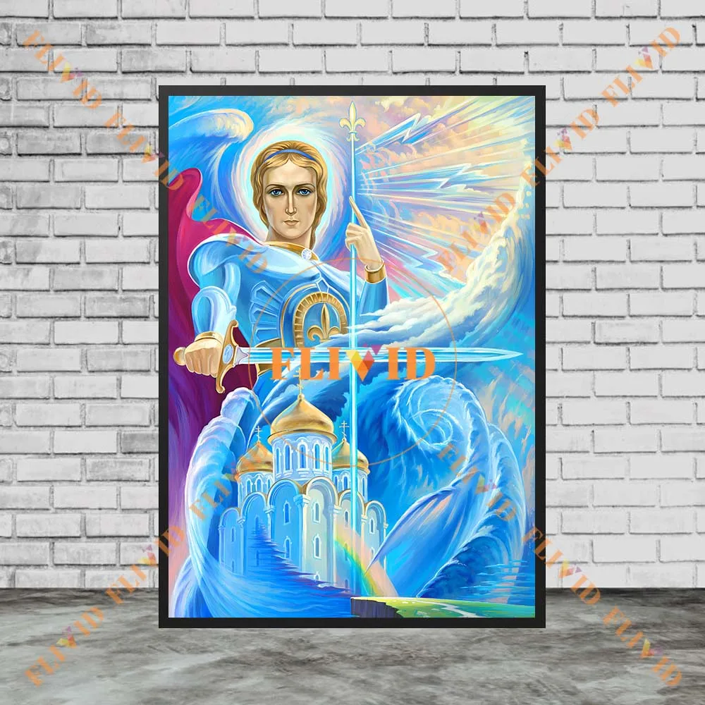 المسيحية مريم العذراء الملصقات يسوع الدين ملصق جدار صور لغرفة الكنيسة ديكور جدار الفن قماش اللوحة غير المؤطرة