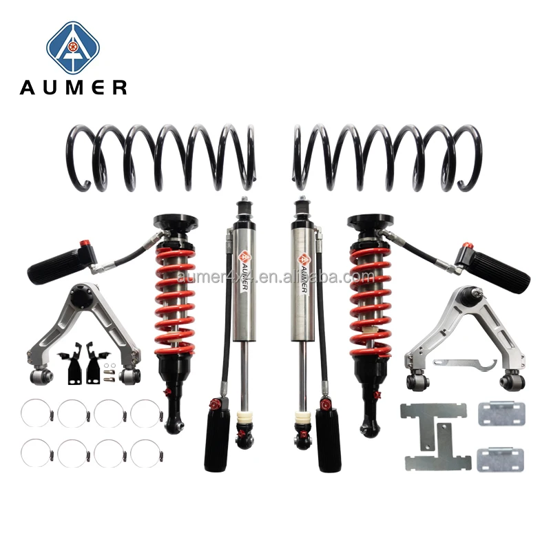 Aumer 4x4 Shock Absorber Rebound Compression Adjustable Suspension Lift Kit for  V73 V77 V87 V93 V97 PAJERO MONTERO