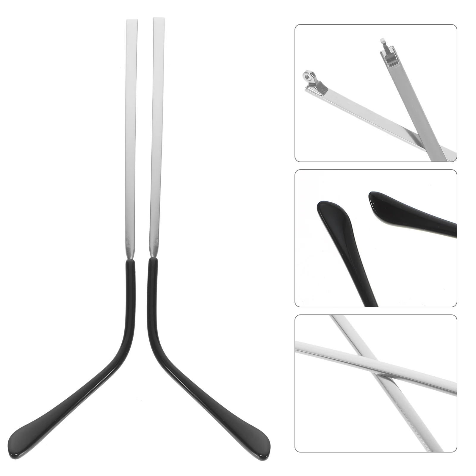 

1 Pair Glasses Arm Replacement Metal Temple Tips For Sunglasses Eyeglasses Repair Kit Universal Fit Replacement Legs Safety