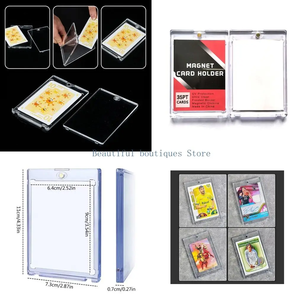 

U4LF Baseball Card Protector Clear Display Card Protector для футбольных спортивных карт