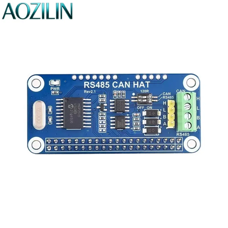 RS485 CAN UART Expansion HAT Module Lightning‑Protected Semi‑Duplex Board for 4B Single‑Board Computer Industrial DIY Project