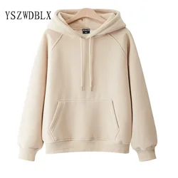 2024 Casual Hooded Hoodies Japanese Girl Student Fashion Sweatshirts Thick Spring Autumn Harajuku Loose Hoodie Knit Pullovers