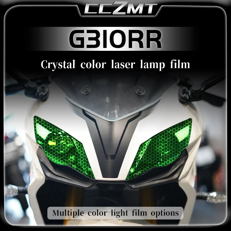 

For BMW G310RR headlights and tail lights with honeycomb laser protective stickers as modified accessories