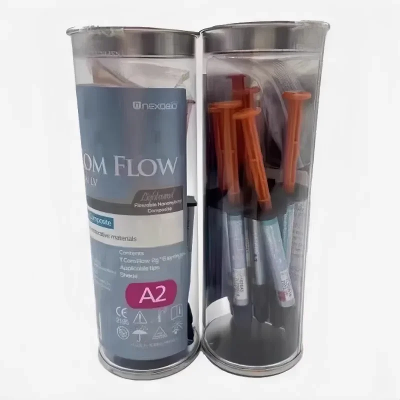 

A1 A2 A3 Dental Materials Flowable Composite Resin 2g*6pcs Flow Filling Teeth Cavity Dentistry Light Cured Repair Material