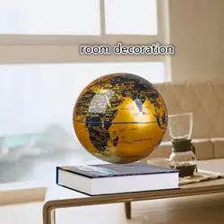 Lampe Globe Flottant Magnétique de 6 Pouces, Globes Géographiques du Monde, Décor Créatif de Bureau, de Maison, d'Anniversaire et de Noël