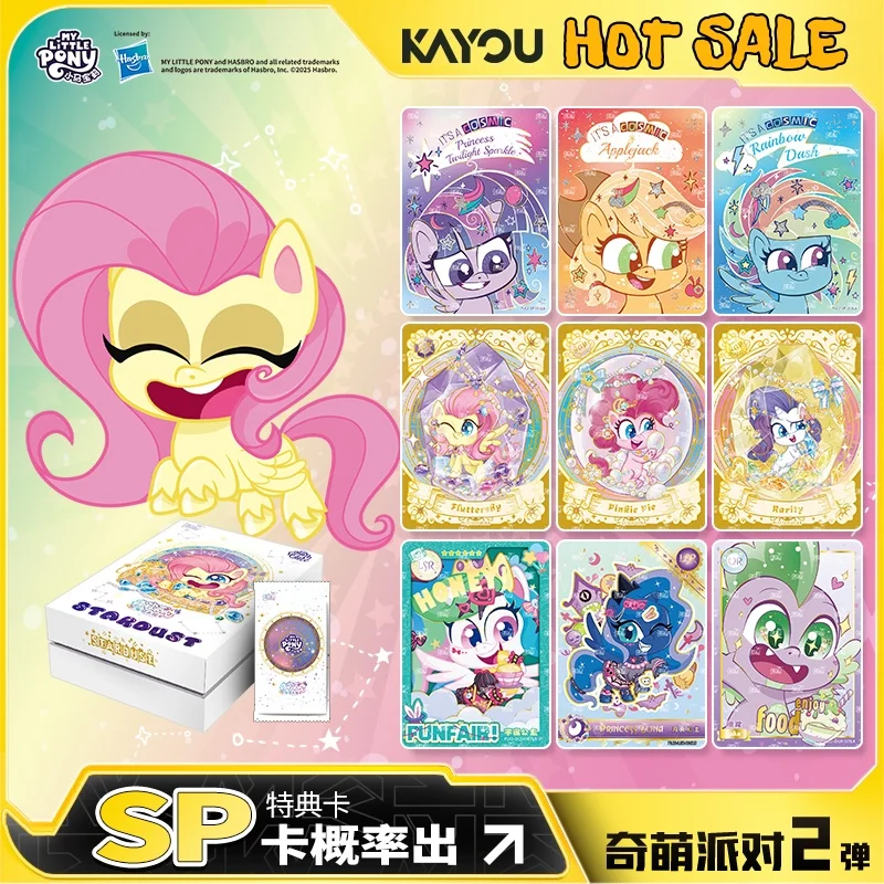 

Подлинная в наличии KAYOU My Little Pony, милая вечеринка, том 2, карта Sp, вечная карта дружбы, мультяшная игрушка, подарки на день рождения, оригинальная коробка