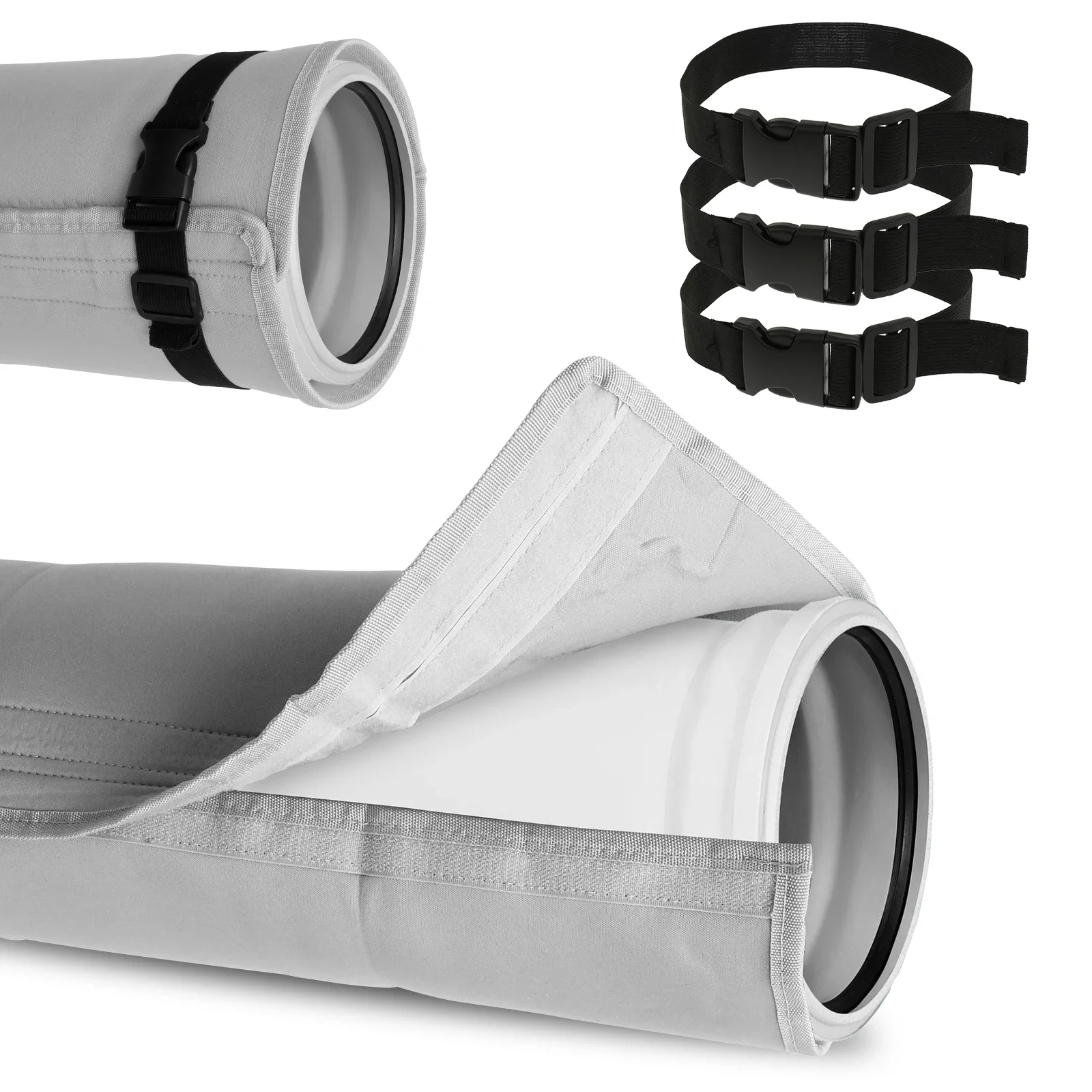 

Air Conditioner Hose Cover Wrap Portable AC Hose Cover with Elastic Band Insulated Air Conditioner Hose Cover New