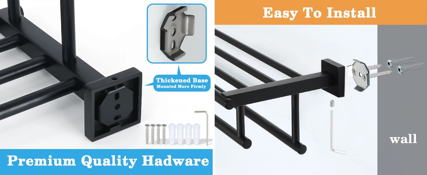 towel rack for bathroom wall mount