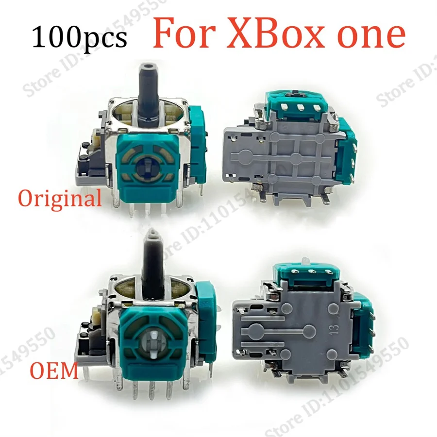 100pcs Factory Wholesale for Xbox One Controller Original 3D Analog 3Pin Sensor Module Potentiometer 3D Joysticks Replacement