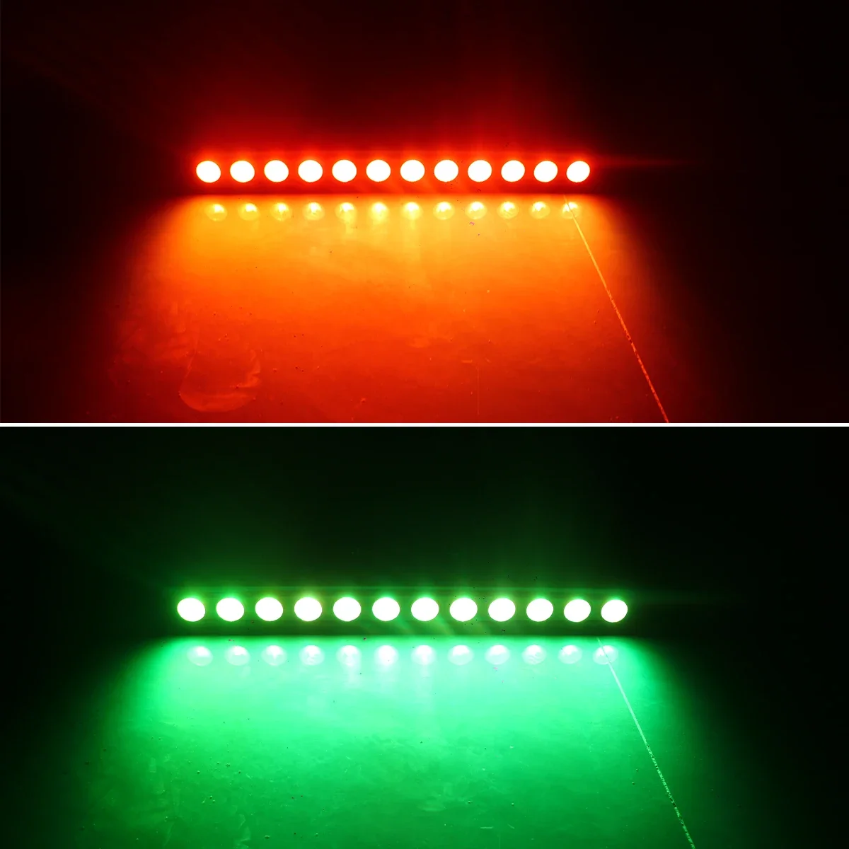 الغريبة 12 LED RGBW 4IN1 DMX جدار غسل مصباح DJ ديسكو حفلة المرحلة ضوء تأثير ل الرقص بار عطلة الزفاف عيد الميلاد ديكور الهالوين