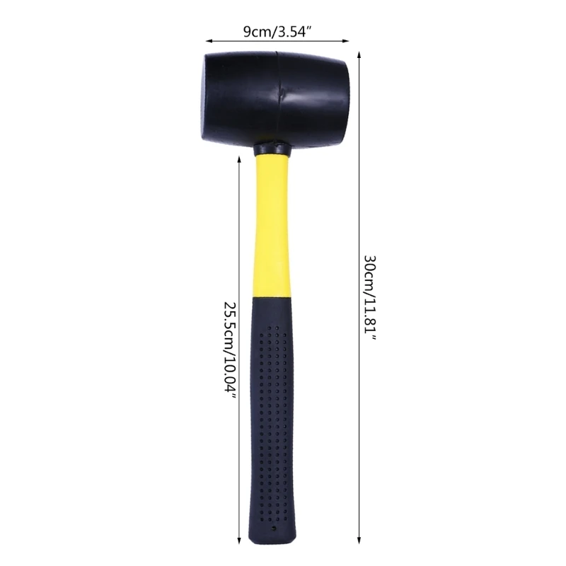 Rubber Mallet Hammer for Camping Flooring Tent Stakes Woodworking Rubber Hammer