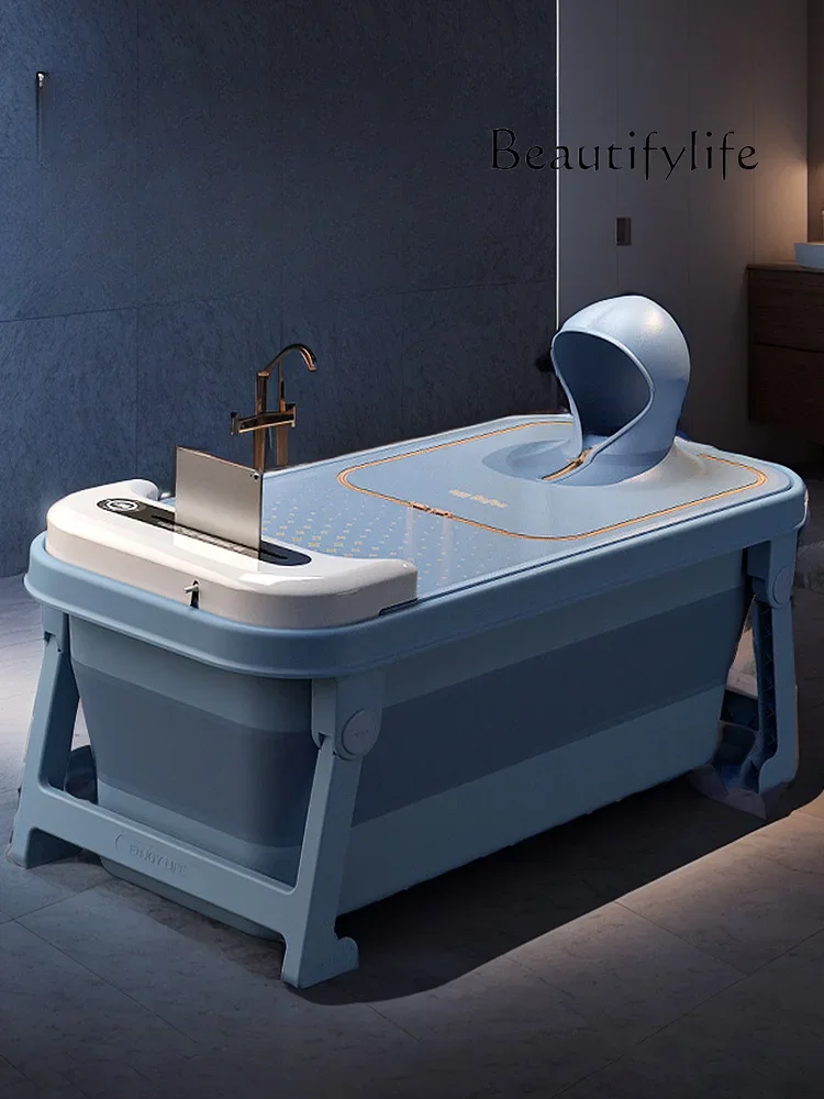 

Automatic Heating Adult Folding Bath Bucket Double Bathtub Bathtub Household Constant Temperature Whole Body Adult