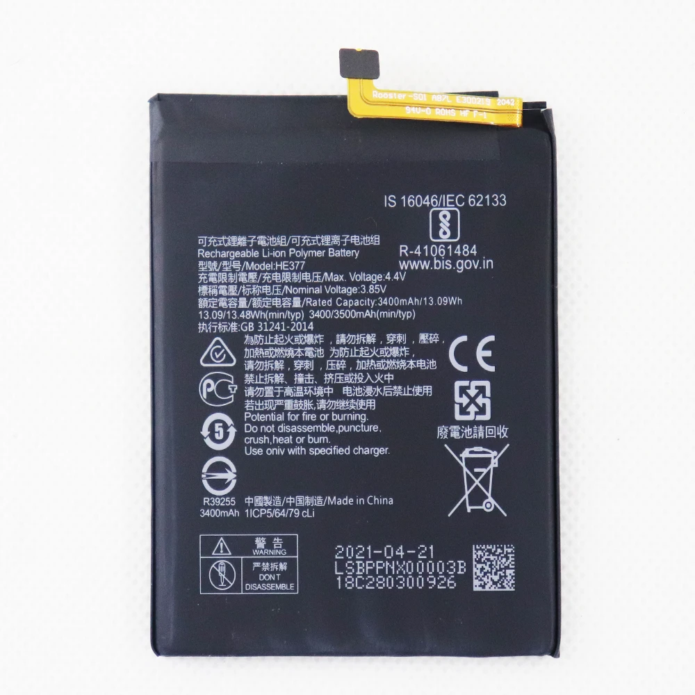 

Original HE377 HE376 3500mAh Battery For Nokia X7 /3.1Plus TA-1131 TA-1119 / 8.1 TA-1119 TA-1128 +Tracking number