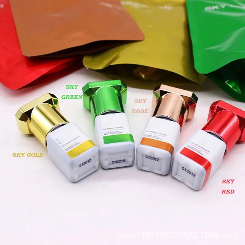 1 Bottle SKY Rose Glue Eyelash Extensions Adhesive Supplies 1s Fast Drying Korea Sky Glue 5ml False Lash Glue Makeup Tools