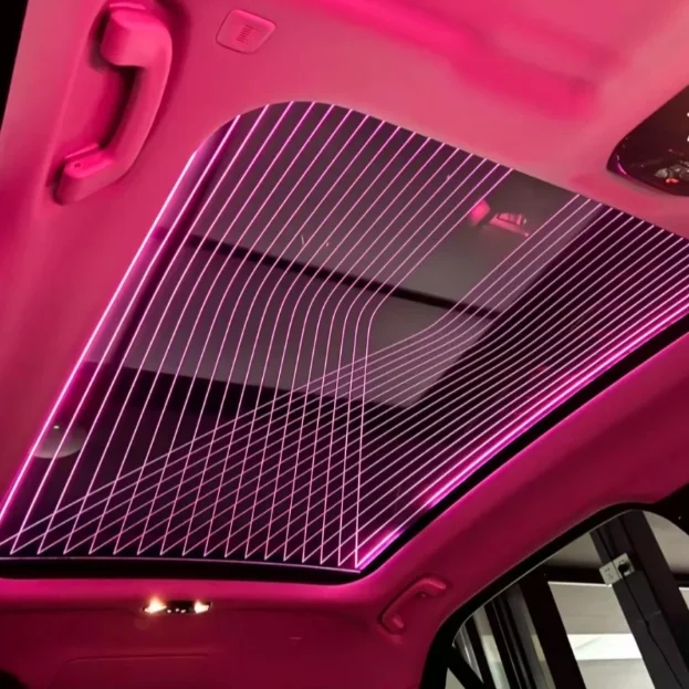 Custom Starry Sky Pattern Daytime Running Light New 7 Series Panoramic Interior Ambient Light Full Car Luminous Upgrade Kit view 6