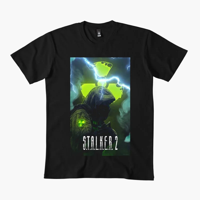 S.T.A.L.K.E.R. 2 Shadow of chernobyl 0401 Danger exclusion zone gift t shirt Video game Stalker Graphic Clothes All size Tops