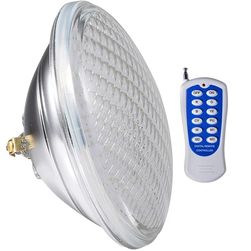 7-inch IP68 LED Pool Light Bulb RGB Multi Color E26 Base Par56 Under Water Swimming Pool Light Lamp 12V