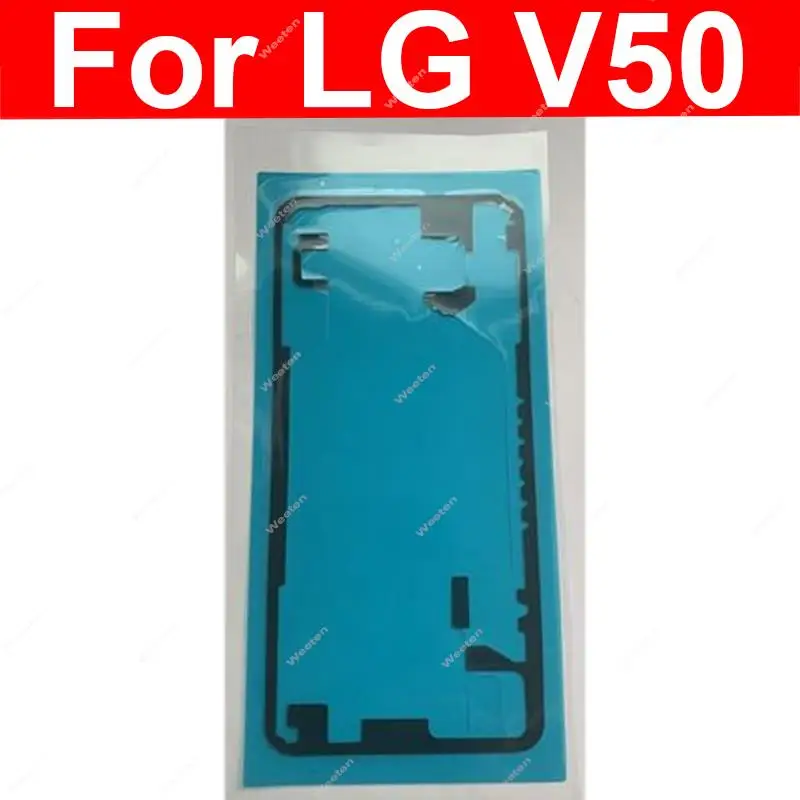 Rückseite Batterie abdeckung Kleber Aufkleber für LG V30 plus V35 V40 V50 V50S V60 Thinq Samt 5g Batterie tür Gehäuse Klebeband