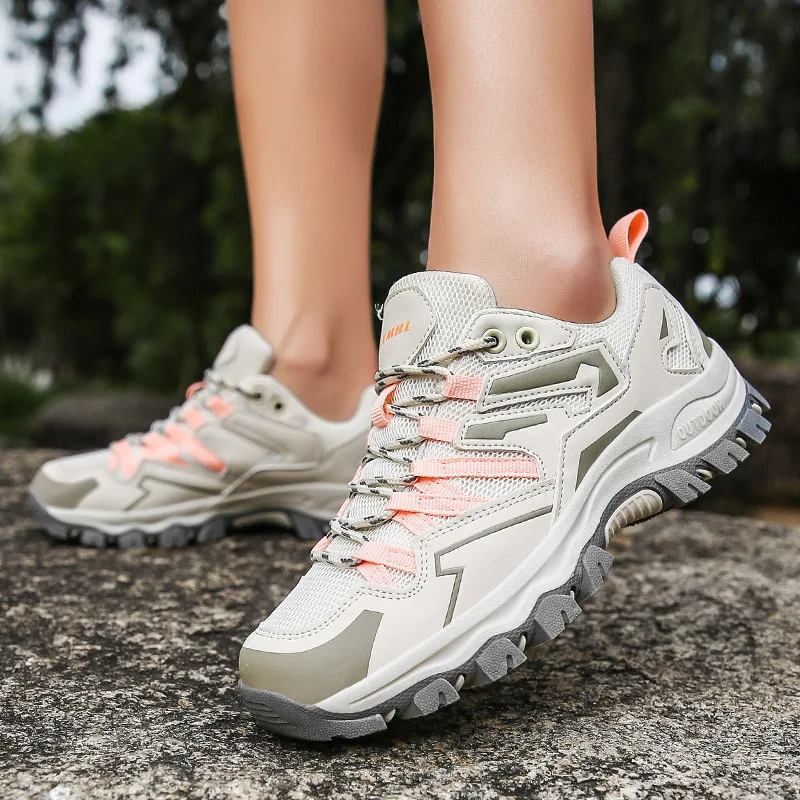 

Уличный высокий топ для пар Hiking oes большого размера для альпинизма oes для мужчин и женщин, повседневный спортивный костюм из оленьей кожи, Upaded