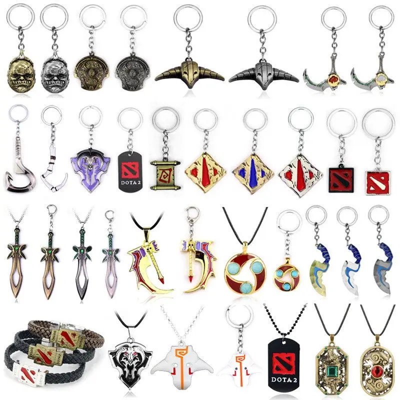 Dota 2 Game Model Keychain Anti-Mage Hook Weapon Pendants Fashionable Gaming Accessories Ideal Small Gift for Geeks And Nerds