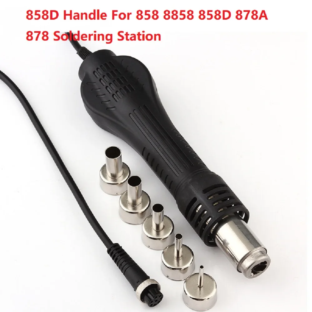 8 Holes Hot Air Gun Handle Hot Air Blower Heat Gun Handle Replacement Tool For 858 8858 858D 878A 878 Soldering Station