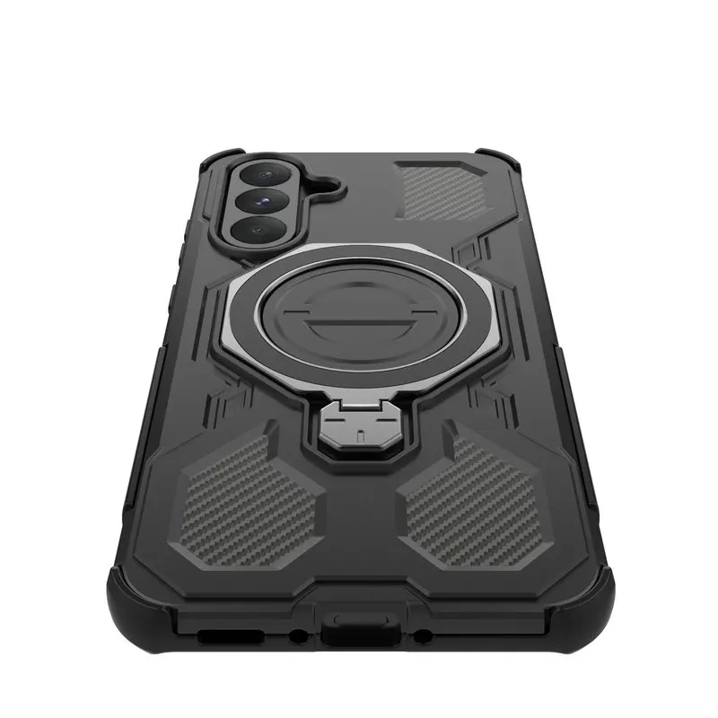 A56 A 26 16 06 A17 5G حافظة فاخرة لهاتف سامسونج جالاكسي A56 درع مغناطيسي خلفي Funda لهاتف جالاكسي A06 A16 A26 A56 A55 A17 غطاء حلقي #3