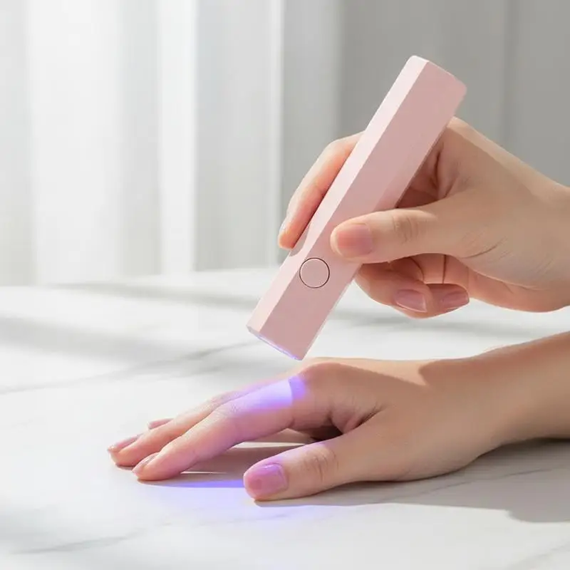 USB Rechargeable Portable Nail UV Lamp Foldable Stand Gel Polish Dryer Home DIY Manicure Light