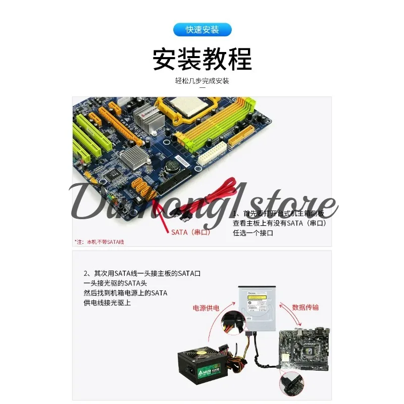 for Pioneer BDR-S11JX BDXL Internal 5.25 16x 4K UHD Blu-Ray BD Writer Burner Drive XL/TL/QL Optical Drive Player Up To 128GB